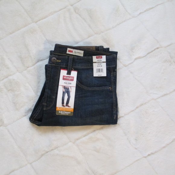 Wrangler Mne's Blue Slim Straight Jens - Picture 3 of 3